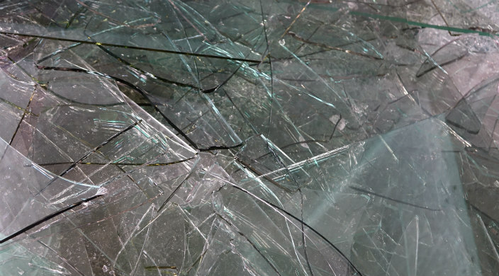 Shards of broken glass