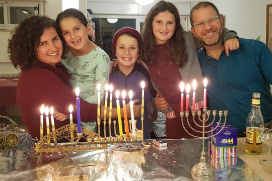 Dasee Berkowitz family Hanukkah menorahs